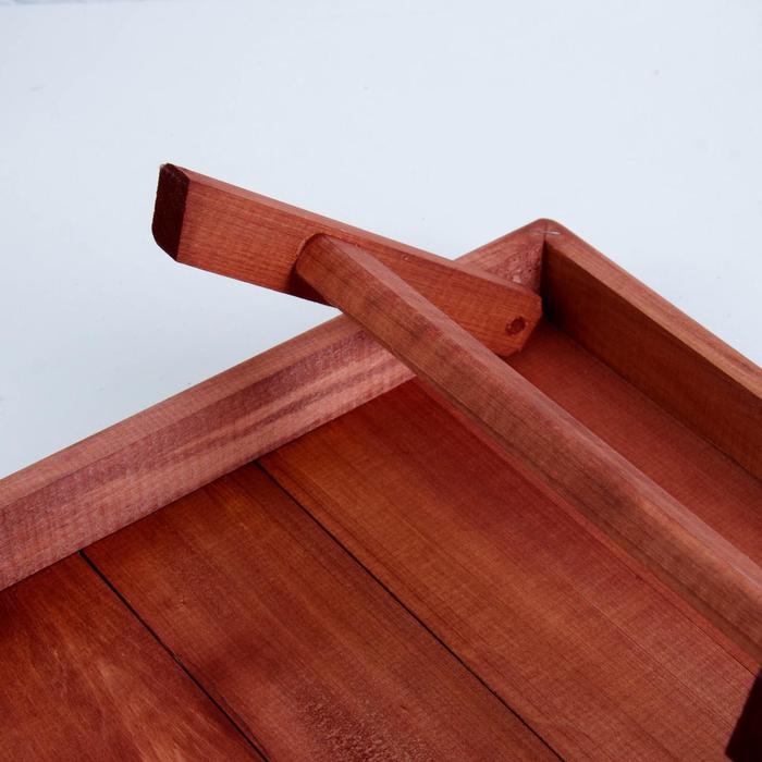 Столик для завтрака складной, 50×30см, морёный Столик для завтрака складной, 50×30см, морёный