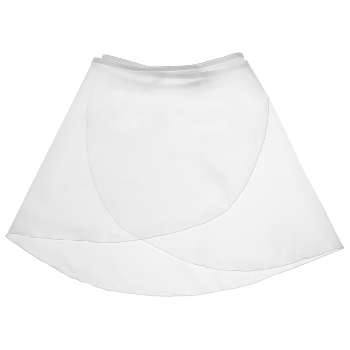 Юбка с запахом для гимнастики и танцев Grace Dance, р. 26-28, цвет белый Юбка с запахом для гимнастики и танцев Grace Dance, р. 26-28, цвет белый