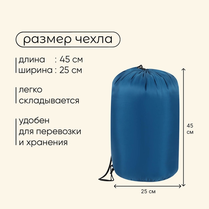 Спальный мешок maclay camping comfort cool, одеяло, 3 слоя, левый, 220х90 см, -5/+10°С Спальный мешок maclay camping comfort cool, одеяло, 3 слоя, левый, 220х90 см, -5/+10°С