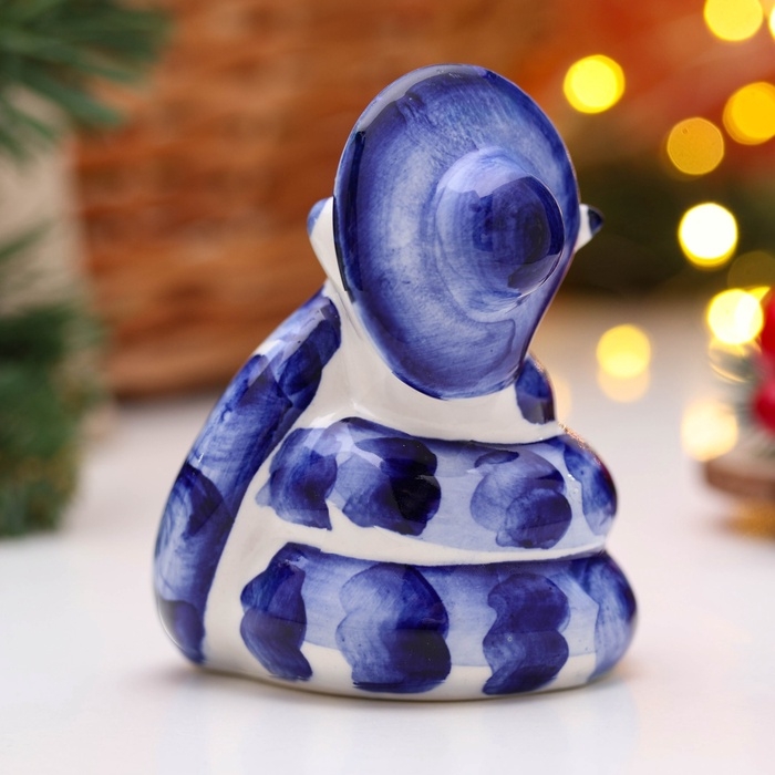 Сувенир Сувенир "Удав в шляпе" 10х9см, гжель, вид 2