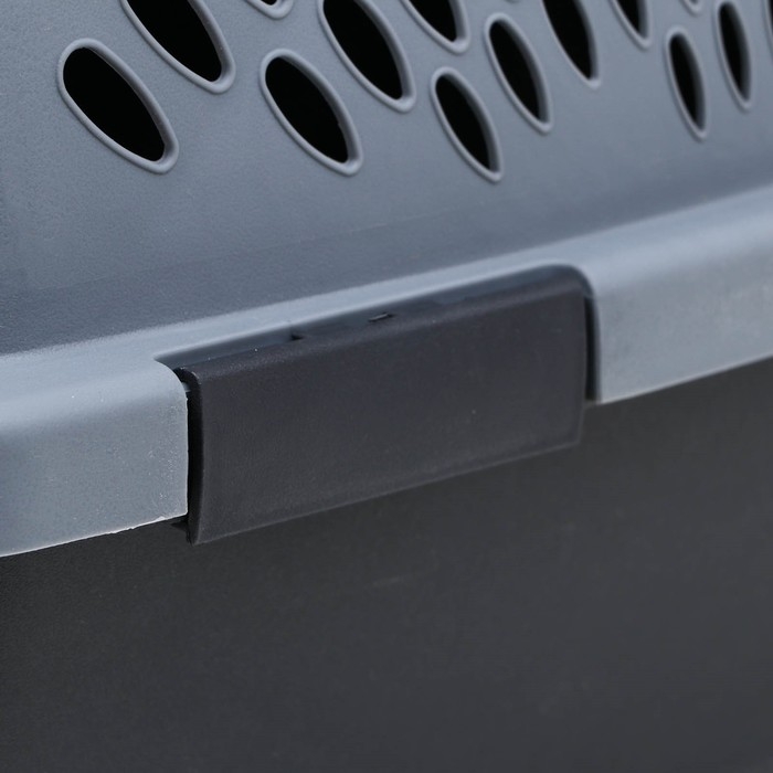 Переноска для животных с металлической дверью, 49 х 32 х 27, Серая Переноска для животных с металлической дверью, 49 х 32 х 27, Серая