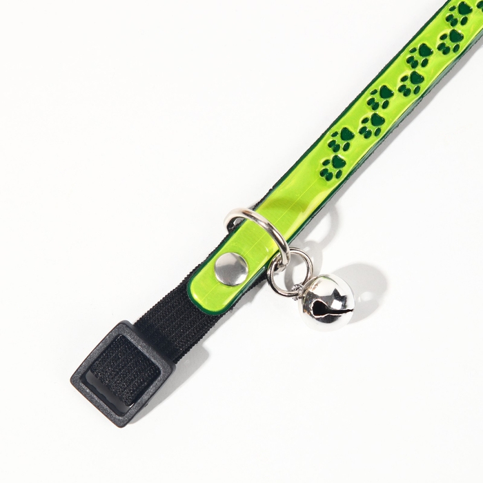 Ошейник светоотражающий Ошейник светоотражающий "Следы лапок", 29 х 1 см, микс цветов