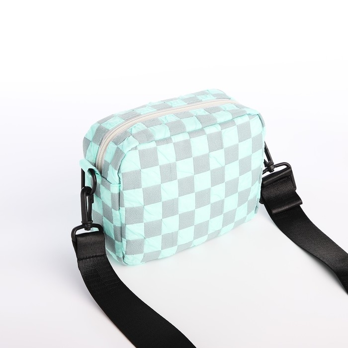 Сумка молодёжная на молнии, цвет бирюзовый Сумка молодёжная на молнии, цвет бирюзовый