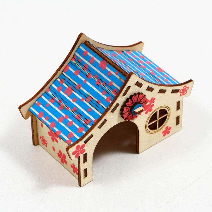 Домик для грызунов, 11 х 5.5 х 7.5 см, фанера Домик для грызунов, 11 х 5.5 х 7.5 см, фанера