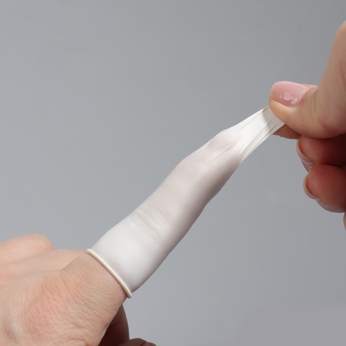 Набор напальчников, латексные, 100 шт, d - 2,6 × 6,8 см, цвет белый Набор напальчников, латексные, 100 шт, d - 2,6 × 6,8 см, цвет белый