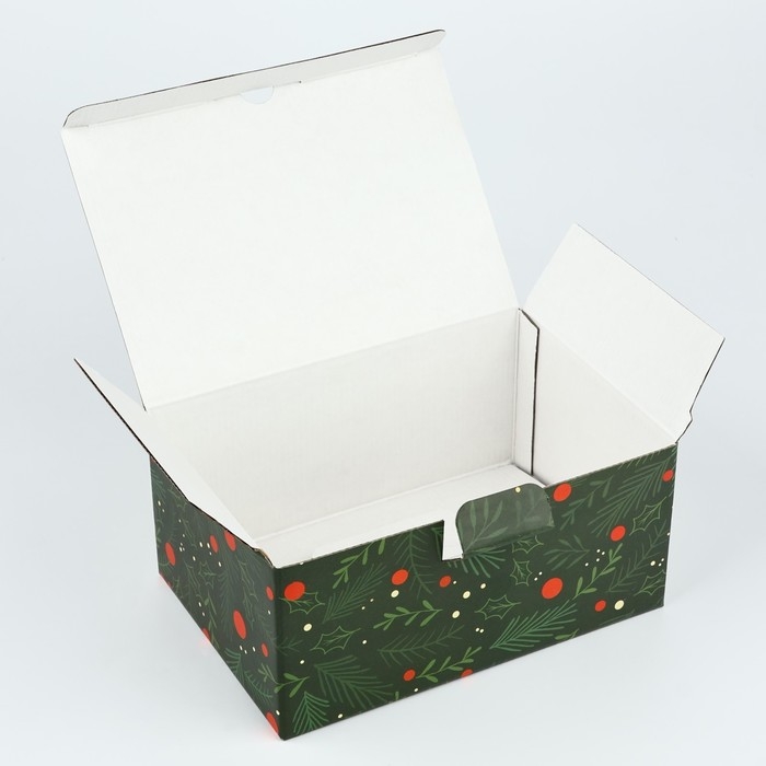Коробка подарочная новогодняя складная «С новым годом», 22 х 15 х 10 см, Новый год