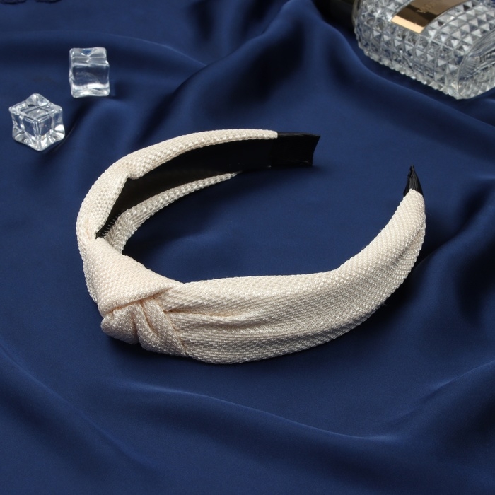 Ободок для волос Ободок для волос "Иви" 3 см, молочный