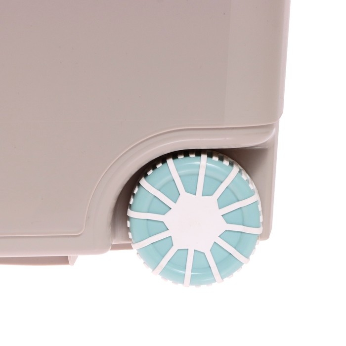 Ящик для игрушек на колёсах, 66,5 л., 68,5 × 39,5 × 38,5 см, цвет светло-бежевый Ящик для игрушек на колёсах, 66,5 л., 68,5 × 39,5 × 38,5 см, цвет светло-бежевый