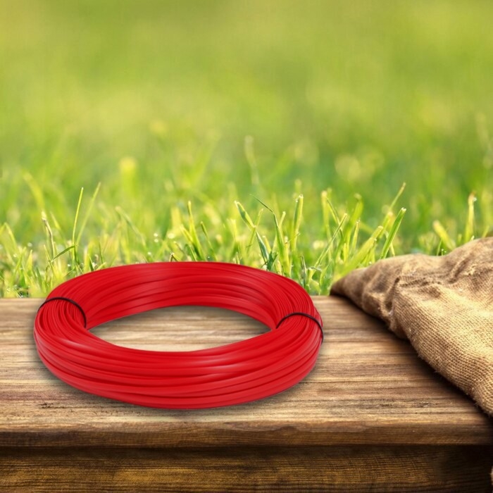 Ротанг искусственный 6 мм 100 м волна (красный) Ротанг искусственный 6 мм 100 м волна (красный)