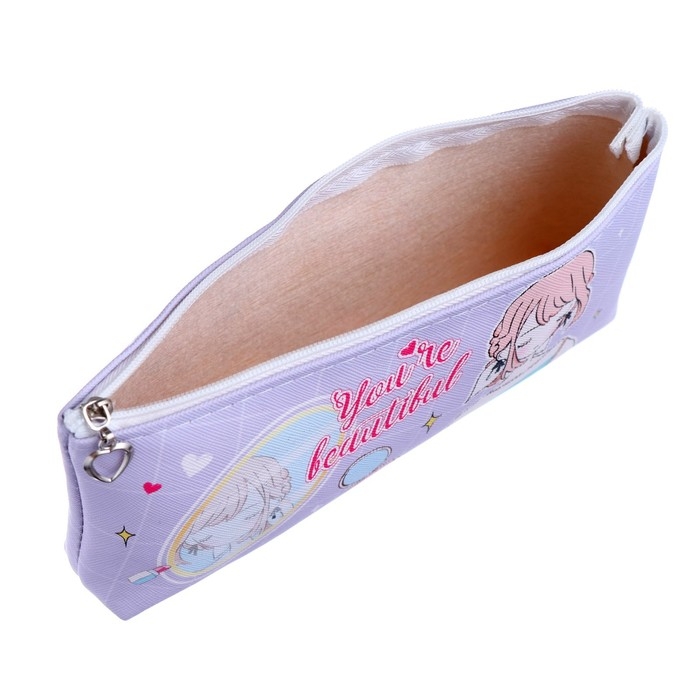 Пеналы школьный на молнии Пеналы школьный на молнии "Красотка", МИКС