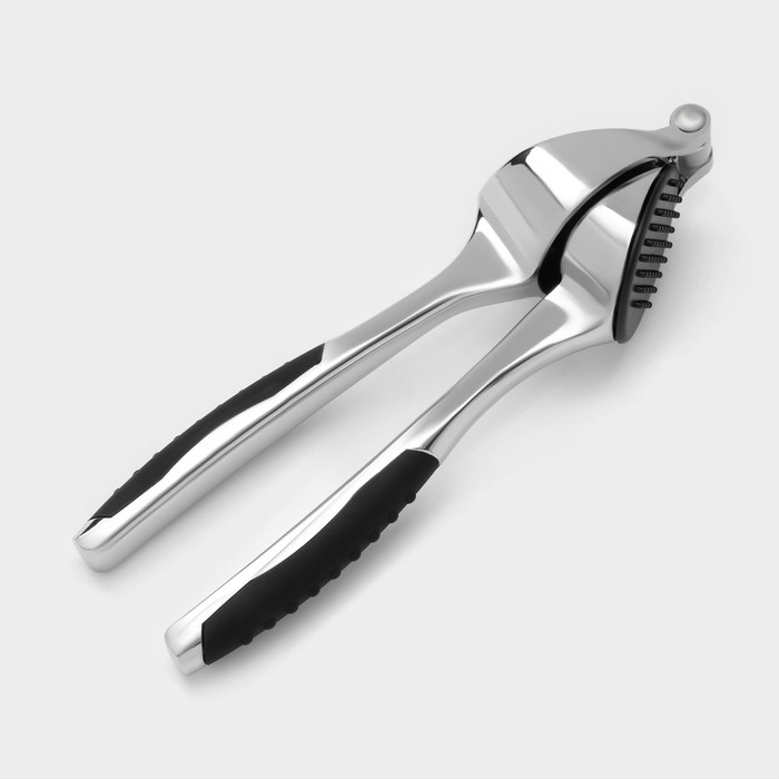 Пресс для чеснока Доляна Shapes, 17×4,7×3,2 см, рабочая часть 4×3 см, нержавеющая сталь Пресс для чеснока Доляна Shapes, 17×4,7×3,2 см, рабочая часть 4×3 см, нержавеющая сталь