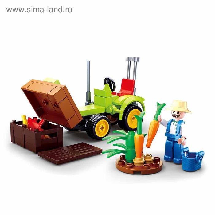 Конструктор Город &laquo;Сельхоз трактор&raquo;, 80 деталей
