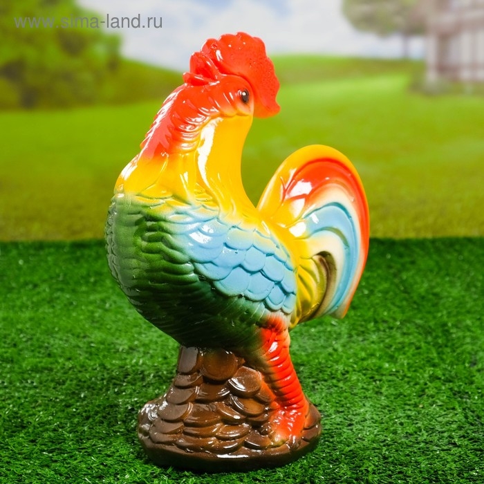 Садовая фигура  Садовая фигура "Петух Петя" 29см