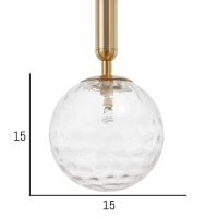 Светильник BayerLux 34851/1 G9 40Вт золото 15х15х35-135 см