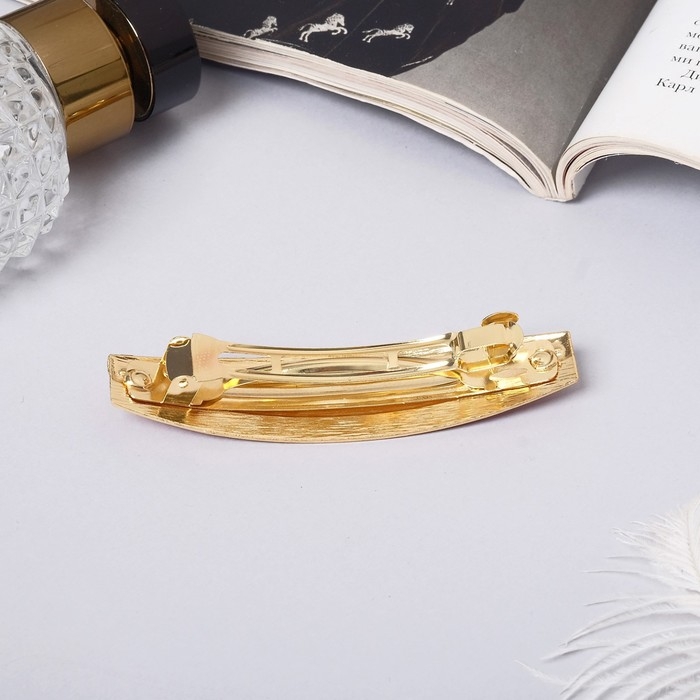 Заколка-автомат для волос Заколка-автомат для волос "Камилла" 8 см, розово-золотой