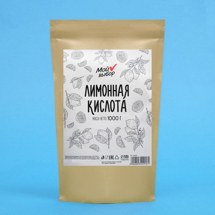 Лимонная кислота Мой выбор, 1000 г Лимонная кислота Мой выбор, 1000 г