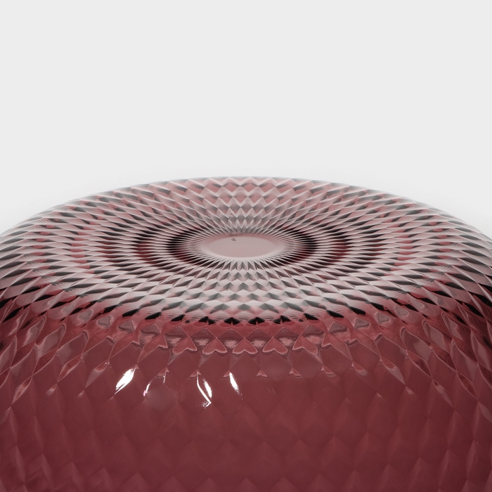 Тарелка глубокая стеклянная «Идиллия», d=18 см, цвет лилак Тарелка глубокая стеклянная «Идиллия», d=18 см, цвет лилак