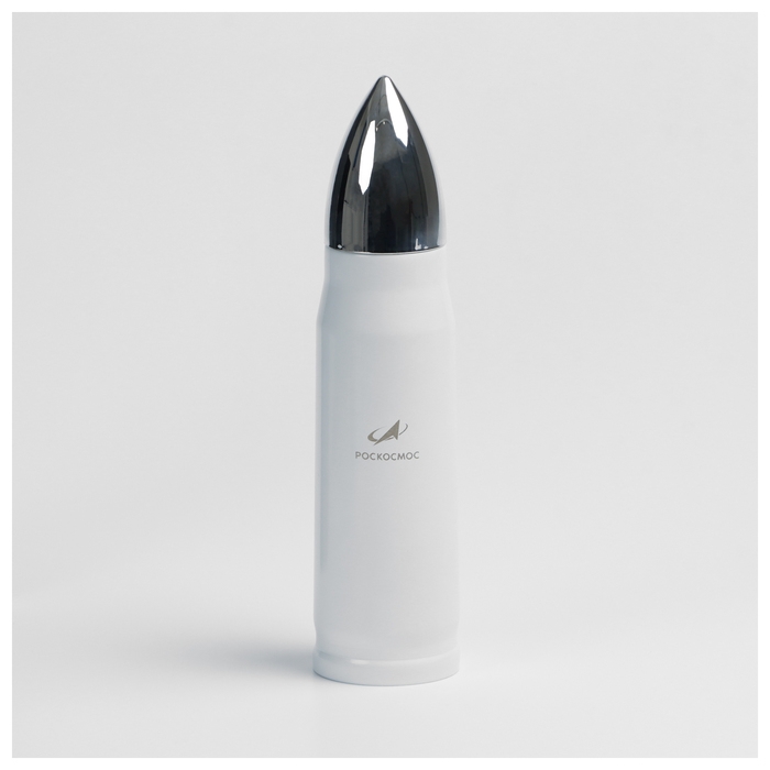 Термос РОСКОСМОС х ONLYTOP, 500 мл, цвет белый Термос РОСКОСМОС х ONLYTOP, 500 мл, цвет белый