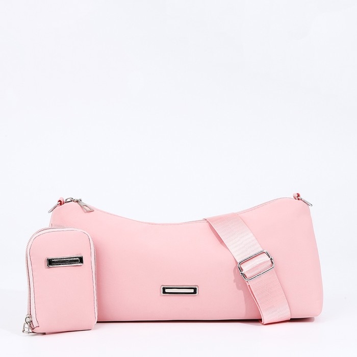 Сумка кросс-боди на молнии, цвет розовый Сумка кросс-боди на молнии, цвет розовый