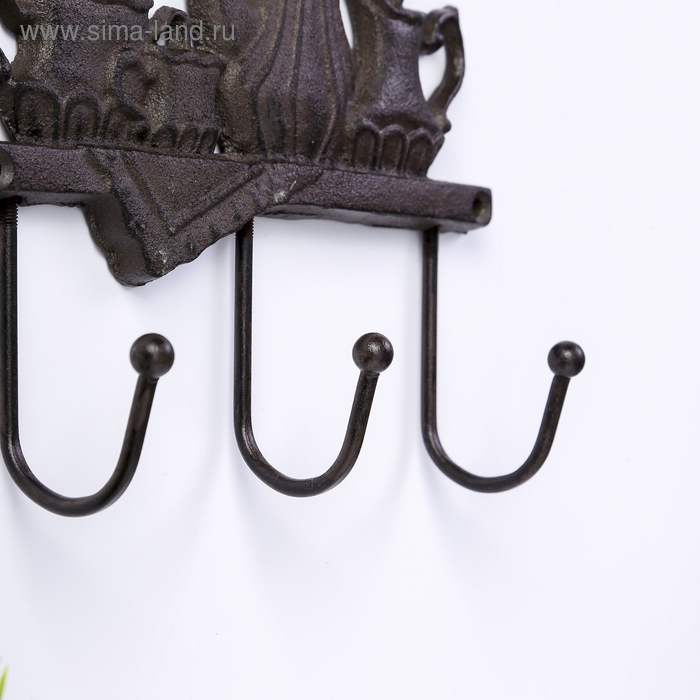 Крючки декоративные металл Крючки декоративные металл "Чаепитие" 18х20х5,5 см