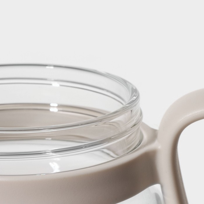 Кружка стеклянная с крышкой и трубочкой «Бьорн», 850 мл Кружка стеклянная с крышкой и трубочкой «Бьорн», 850 мл