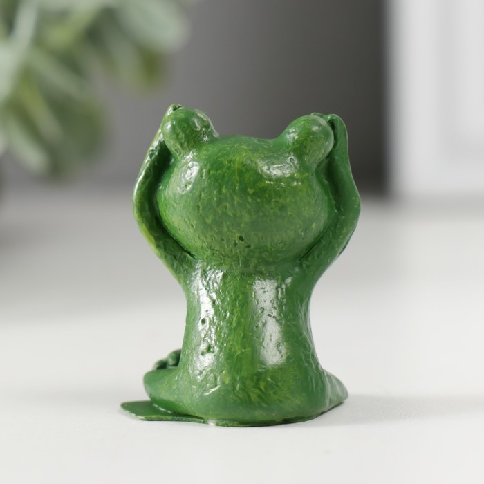 Сувенир полистоун Сувенир полистоун "Сидящий лягушонок" МИКС 2,3х3,2х4 см