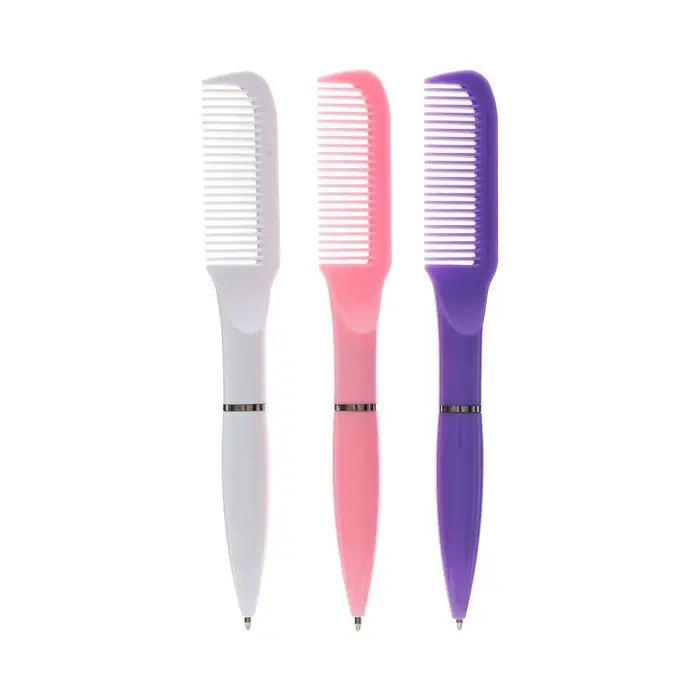 Ручка-прикол Calligrata &laquo;Расчёска&raquo;, поворотная, синий стержень, шариковая, МИКС