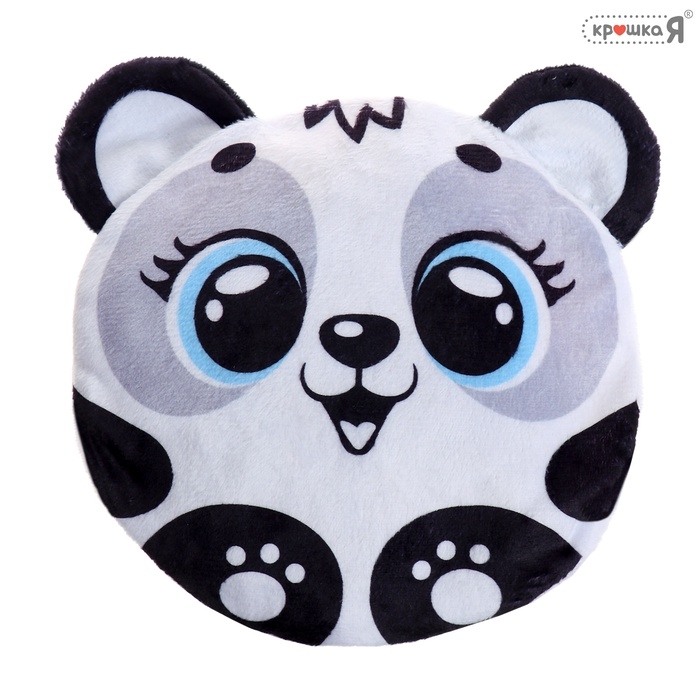 Грелка «Панда», детская, с вишнёвыми косточками, цвет серый Грелка «Панда», детская, с вишнёвыми косточками, цвет серый