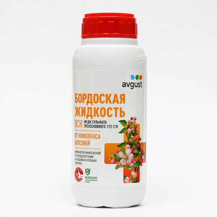 Средство от болезней растений  Средство от болезней растений "Август", "Бордоская жидкость", 500 мл