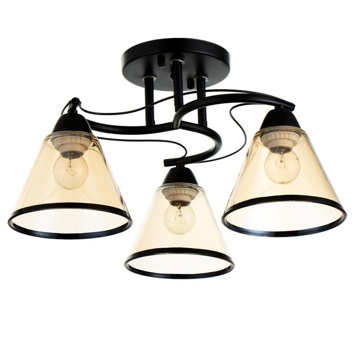 Люстра Люстра "Эдотт" 3хЕ27 40Вт черный 43х43х25 см BayerLux