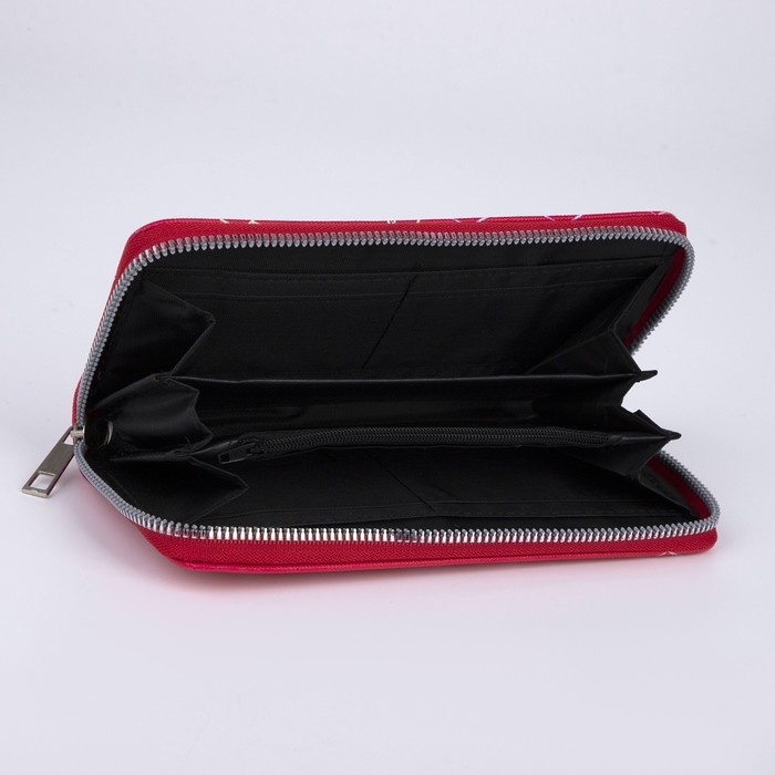 Кошелёк женский, отдел на молнии, цвет малиновый Кошелёк женский, отдел на молнии, цвет малиновый