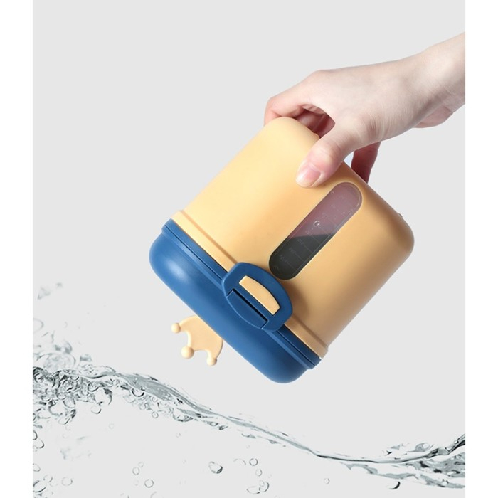 Контейнер для хранения детского питания «Корона», 360 гр., цвет желтый Контейнер для хранения детского питания «Корона», 360 гр., цвет желтый