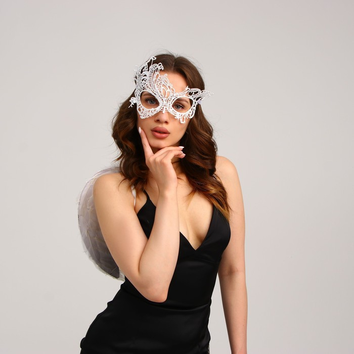 Карнавальный костюм «Ангел», крылья, маска Карнавальный костюм «Ангел», крылья, маска