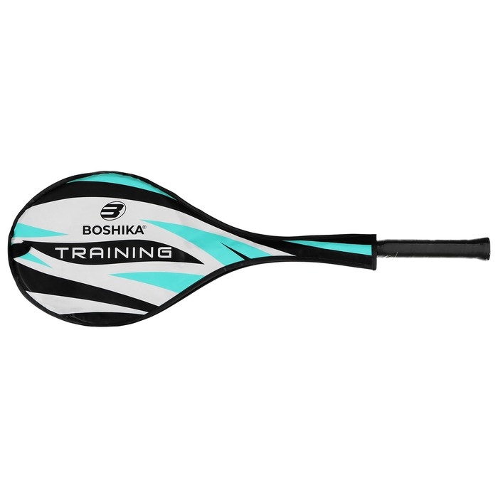 Ракетка для бадминтона BOSHIKA TRAINING, алюминий, стеклопластик, в чехле Ракетка для бадминтона BOSHIKA TRAINING, алюминий, стеклопластик, в чехле