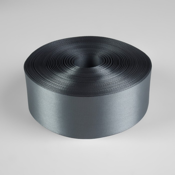 Лента атласная, 50 мм × 100 ± 5 м, цвет серебряный Лента атласная, 50 мм × 100 ± 5 м, цвет серебряный