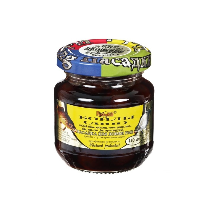 Бойлы Fish.ka, дип, орех, 12 мм, 110 мл Бойлы Fish.ka, дип, орех, 12 мм, 110 мл