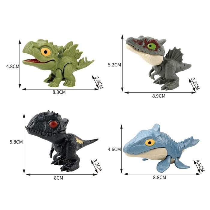 Игровой набор «Dino. Зубастики», подвижные детали, 4 фигурки динозавров Игровой набор «Dino. Зубастики», подвижные детали, 4 фигурки динозавров