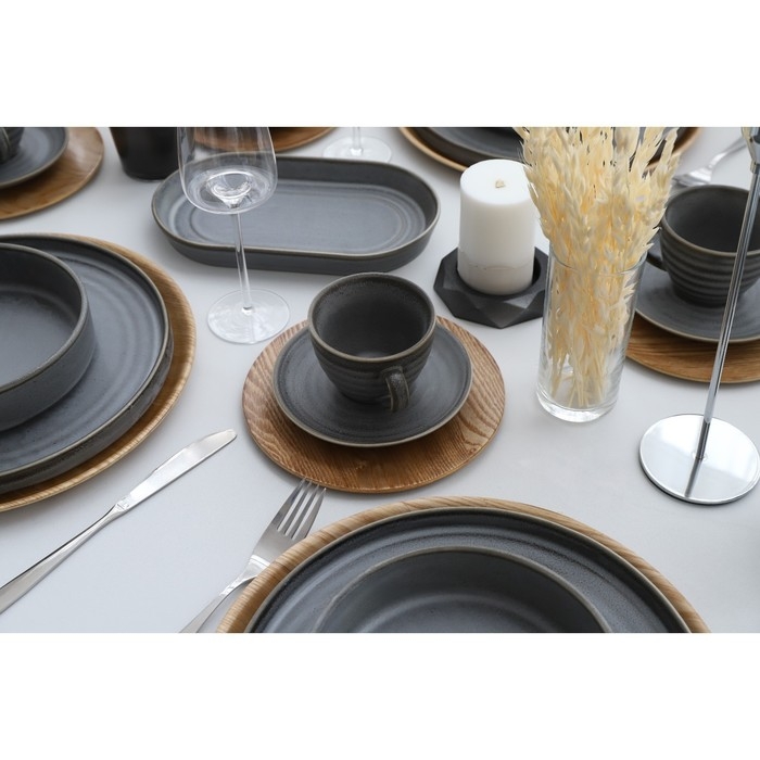 Чашка фарфоровая Magistro Urban, 200 мл, цвет серый Чашка фарфоровая Magistro Urban, 200 мл, цвет серый