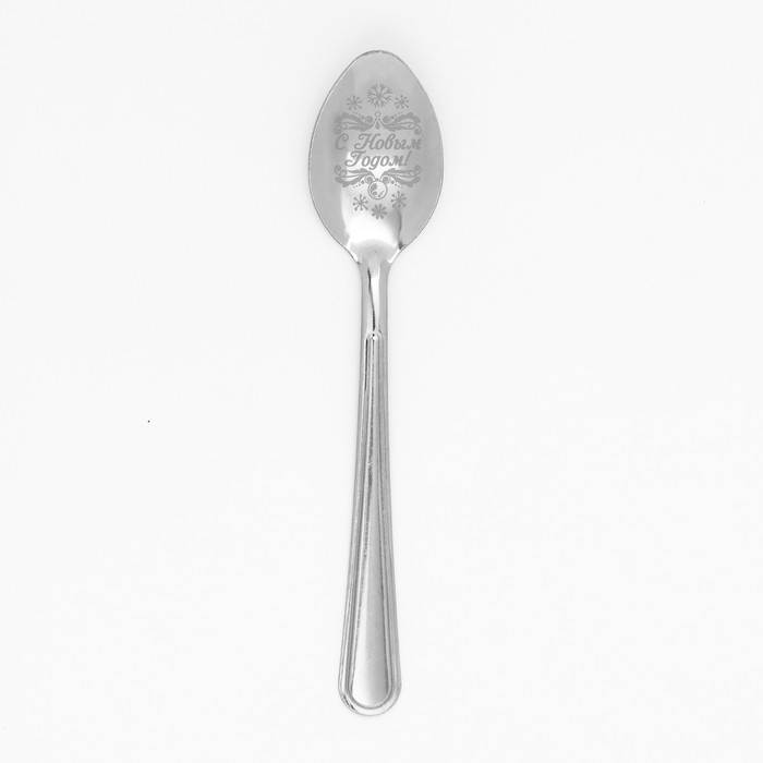 Ложка сувенирная на открытке «Новогодняя коллекция: Счастья в новом году», 3 х 14 см