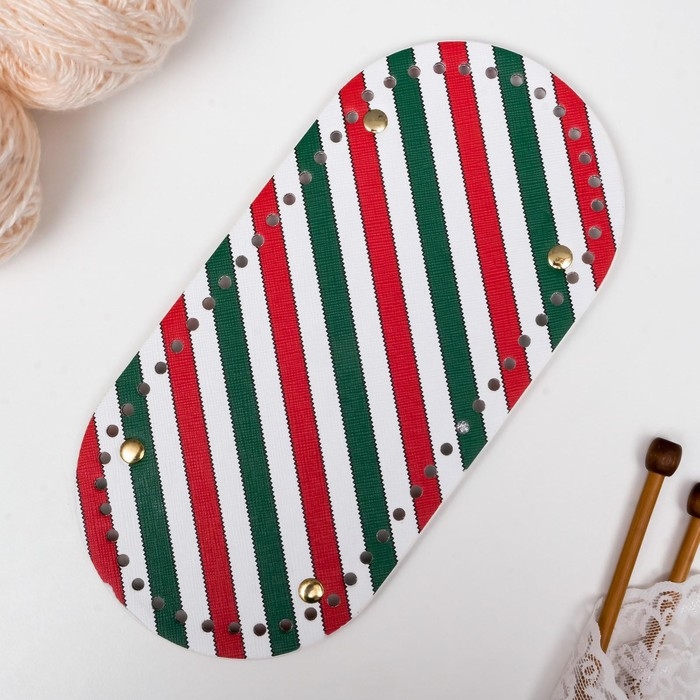 Основа для вязаных изделий кожзам Основа для вязаных изделий кожзам "Вытянутая с рисунком" МИКС 12х25 см