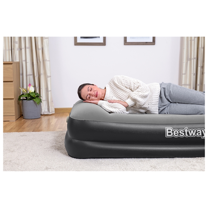 Кровать надувная Twin, 191 х 97 х 46 см, со встроенным электронасосом, 67401 Кровать надувная Twin, 191 х 97 х 46 см, со встроенным электронасосом, 67401