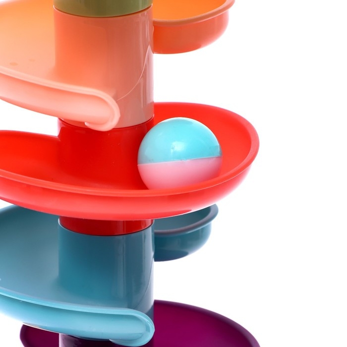 Развивающая пирамидка «Попади в корзину», 8 элементов, цвет розовый Развивающая пирамидка «Попади в корзину», 8 элементов, цвет розовый