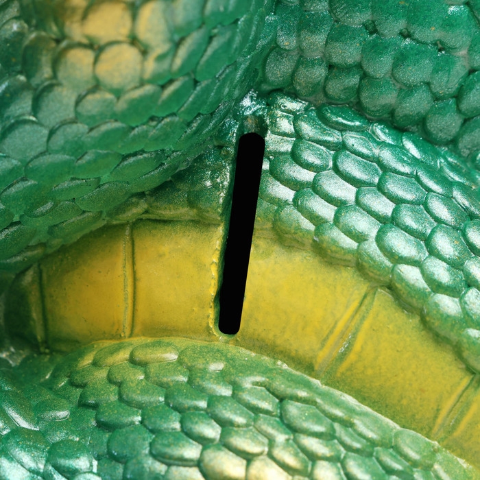 Копилка Копилка "Змея с пачкой денег" зеленая, 20см