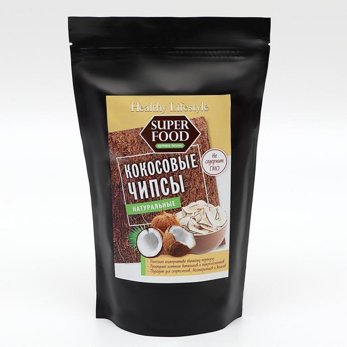Чипсы кокосовые Healthy Lifestyle натуральные, 200 г Чипсы кокосовые Healthy Lifestyle натуральные, 200 г