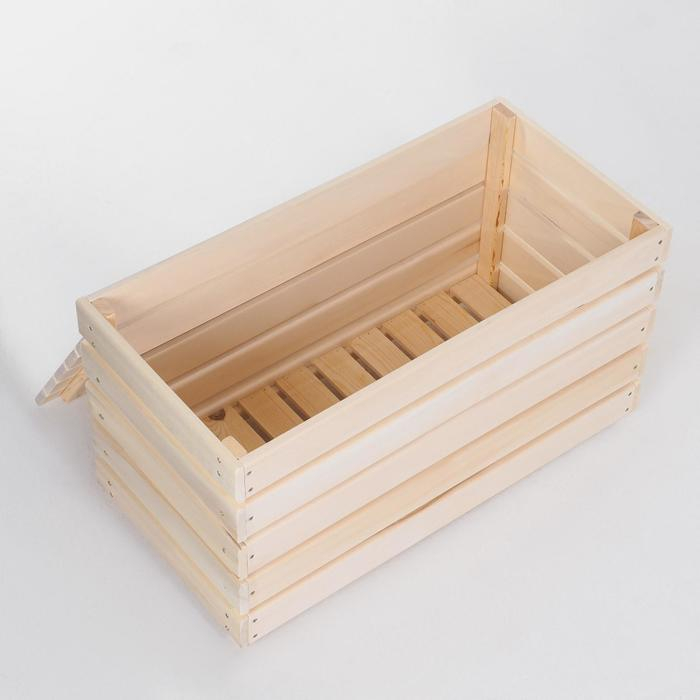 Скамья с ящиком, 80×40×45см, из липы Скамья с ящиком, 80×40×45см, из липы