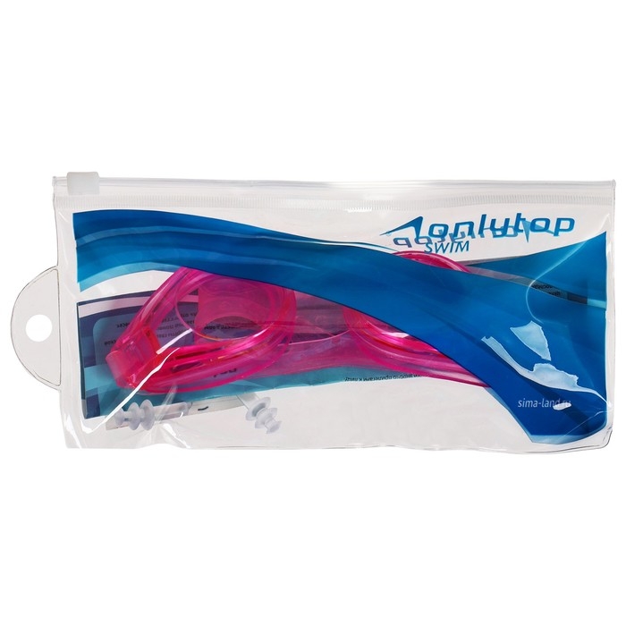 Очки для плавания ONLYTOP, беруши, цвета МИКС Очки для плавания ONLYTOP, беруши, цвета МИКС