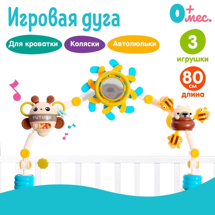 Дуга на кроватку и коляску «Пчёлкины танцы» Дуга на кроватку и коляску «Пчёлкины танцы»