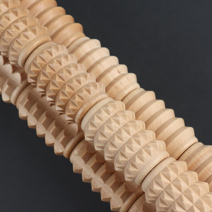 Массажёр для спины «Кукуруза», d = 6,5 × 42 см, деревянный Массажёр для спины «Кукуруза», d = 6,5 × 42 см, деревянный