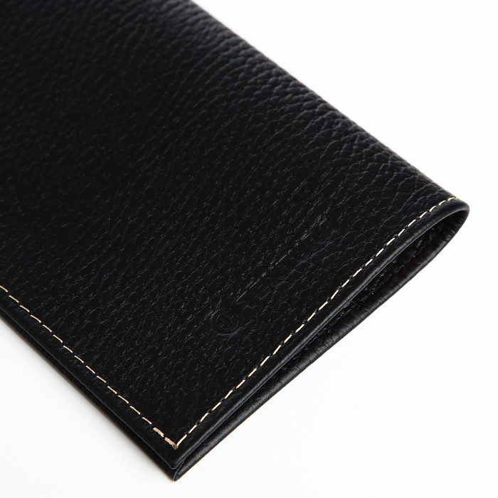 Обложка для паспорта TEXTURA, цвет чёрный Обложка для паспорта TEXTURA, цвет чёрный