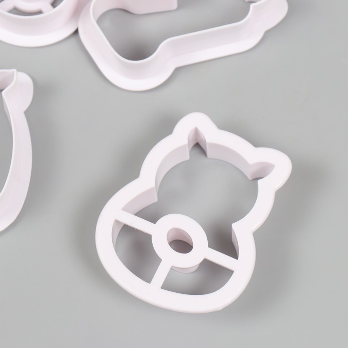 Каттеры для полимерной глины  Каттеры для полимерной глины "Цифры с рожками" набор 10 шт